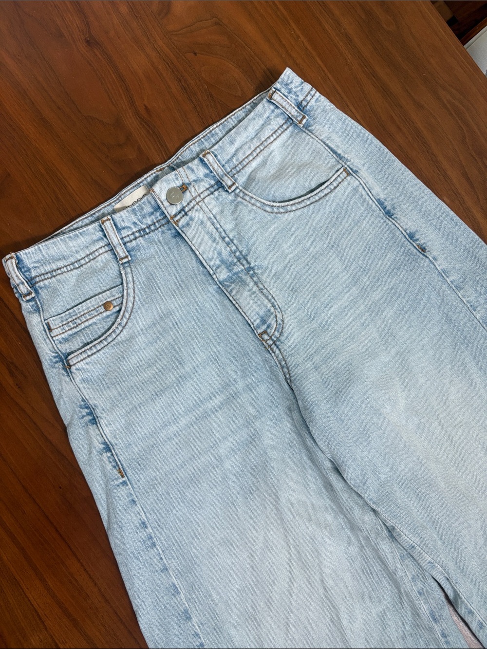 Anthropologie Pilcro Adi Regenerative Cotton Mid-Rise Flare Jeans Size 26 - Picture 9 of 12